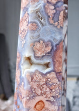 이미지를 갤러리 뷰어에 로드 , Pink & Blue Flower Agate Tower - Large 1.26kg #62