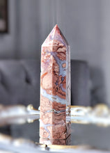 이미지를 갤러리 뷰어에 로드 , Pink & Blue Flower Agate Tower - 412g #67