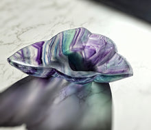 이미지를 갤러리 뷰어에 로드 , 40% OFF | Rainbow Fluorite Bowl - Matte 1.65kg #133 (minor damage)
