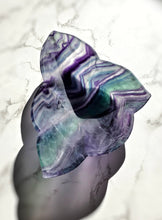 이미지를 갤러리 뷰어에 로드 , 40% OFF | Rainbow Fluorite Bowl - Matte 1.65kg #133 (minor damage)