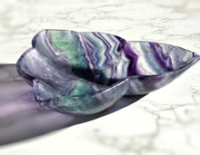 이미지를 갤러리 뷰어에 로드 , 40% OFF | Rainbow Fluorite Bowl - Matte 1.65kg #133 (minor damage)