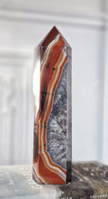 이미지를 갤러리 뷰어에 로드 , 40% OFF | Red & Black Agate Quartz Tower - 1.3kg #72 (chipped)
