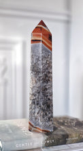 이미지를 갤러리 뷰어에 로드 , 40% OFF | Red & Black Agate Quartz Tower - 1.3kg #72 (chipped)