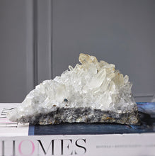 이미지를 갤러리 뷰어에 로드 , Pyrite in Clear Quartz Cluster - 667g #109