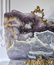 이미지를 갤러리 뷰어에 로드 , Large Snowflake Fluorite x Pyrite Slab - Thick 3.42kg #111