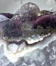 이미지를 갤러리 뷰어에 로드 , Large Snowflake Fluorite x Pyrite Slab - Thick 3.42kg #111