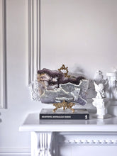 이미지를 갤러리 뷰어에 로드 , Large Snowflake Fluorite x Pyrite Slab - Thick 3.42kg #111