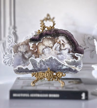 이미지를 갤러리 뷰어에 로드 , Snowflake Fluorite x Pyrite Slab - Thick 2.22kg #112