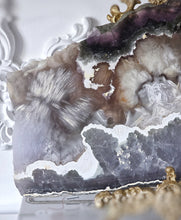 이미지를 갤러리 뷰어에 로드 , Snowflake Fluorite x Pyrite Slab - Thick 2.22kg #112