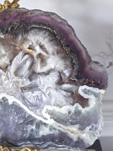 이미지를 갤러리 뷰어에 로드 , Snowflake Fluorite x Pyrite Slab - Thick 2.22kg #112