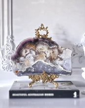 이미지를 갤러리 뷰어에 로드 , Snowflake Fluorite x Pyrite Slab - Thick 2.22kg #112