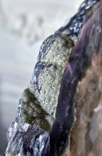 이미지를 갤러리 뷰어에 로드 , Snowflake Fluorite x Pyrite Slab - Thick 2.22kg #112