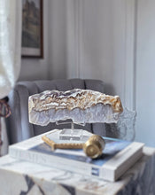 이미지를 갤러리 뷰어에 로드 , Snowflake Fluorite x Pyrite Slab - 838g #104