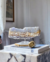 이미지를 갤러리 뷰어에 로드 , Snowflake Fluorite x Pyrite Slab - 838g #104