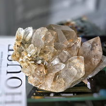 이미지를 갤러리 뷰어에 로드 , Golden Smoky Himalayan Quartz with Green Chlorite Inclusion - 1.2kg #456