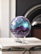 이미지를 갤러리 뷰어에 로드 , Rainbow Fluorite Sphere - 1.21kg #309