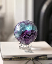 이미지를 갤러리 뷰어에 로드 , Rainbow Fluorite Sphere - 1.21kg #309