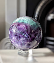이미지를 갤러리 뷰어에 로드 , Large Rainbow Fluorite Sphere - 2.72kg #311