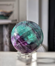 이미지를 갤러리 뷰어에 로드 , Rainbow Fluorite Sphere - 994g #312