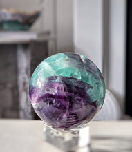 이미지를 갤러리 뷰어에 로드 , Rainbow Fluorite Sphere - 994g #312