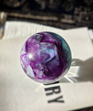 이미지를 갤러리 뷰어에 로드 , Rainbow Fluorite Sphere - 994g #312