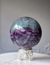 이미지를 갤러리 뷰어에 로드 , Large Rainbow Fluorite Sphere - 2.43kg #313