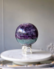 이미지를 갤러리 뷰어에 로드 , Large Rainbow Fluorite Sphere - 2.43kg #313