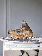 이미지를 갤러리 뷰어에 로드 , Smoky Citrine Quartz x Mica Cluster on Clear Stand - 1.67kg #370