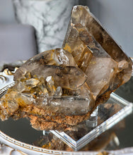 이미지를 갤러리 뷰어에 로드 , Smoky Citrine Quartz x Mica Cluster on Clear Stand - 1.67kg #370
