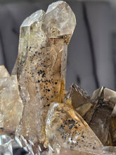 이미지를 갤러리 뷰어에 로드 , Smoky Citrine Quartz x Mica Cluster on Clear Stand - 1.67kg #370