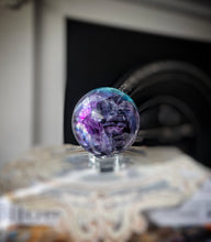 이미지를 갤러리 뷰어에 로드 , Rainbow Fluorite Sphere - 1.6kg #18