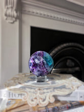 이미지를 갤러리 뷰어에 로드 , Rainbow Fluorite Sphere - 1.6kg #18