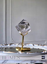 이미지를 갤러리 뷰어에 로드 , Clear Quartz Diamond Shaped Freeform on Gold Stand - 563g #4