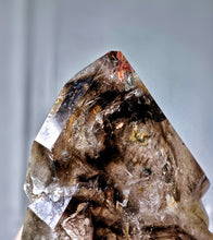 將圖片載入圖庫檢視器 Elestial Smoky Skeleton / Skeletal Quartz with Red Rutilated - 593g #327