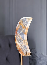 Load image into Gallery viewer, Golden Healer Moon on Gold Stand - 291g #100