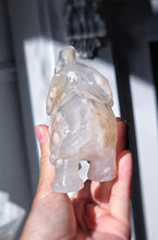 画像をギャラリービューアに読み込む, Flower Agate Elephant Carving - 345g #285