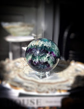 이미지를 갤러리 뷰어에 로드 , Large Snowflake Rainbow Fluorite Sphere - 2kg #97