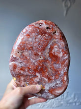 이미지를 갤러리 뷰어에 로드 , Pink Amethyst Slab on Rose Gold Stand - 1.66kg #348