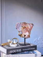 將圖片載入圖庫檢視器 Pink Amethyst on Black Stand - 1.3kg #110