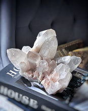 Load image into Gallery viewer, Smoky Pink Himalayan Quartz Cluster - 1.4kg #523