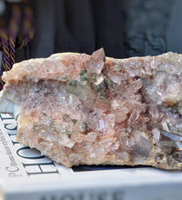Load image into Gallery viewer, | 50% OFF | Green Phantom Pink Himalayan Quartz Cluster - 1.03kg #535