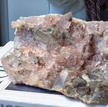 Load image into Gallery viewer, | 50% OFF | Green Phantom Pink Himalayan Quartz Cluster - 1.03kg #535