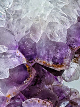 이미지를 갤러리 뷰어에 로드 , Large Rutilated Amethyst Portal / Slab on Black Stand - 7.16kg #135