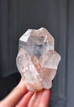 Load image into Gallery viewer, Pink Himalayan Quartz Cluster on Stand - 264g #559 ( Skeleton inclusion )