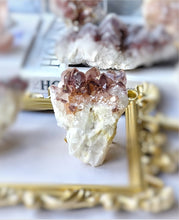 이미지를 갤러리 뷰어에 로드 , Red Phantom Quartz Cluster on Gold Stand - 538g #149