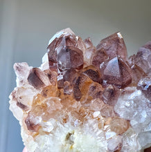 이미지를 갤러리 뷰어에 로드 , Red Phantom Quartz Cluster on Gold Stand - 538g #149