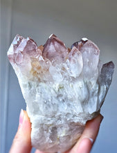 이미지를 갤러리 뷰어에 로드 , Red Phantom Quartz Cluster on Gold Stand - 538g #149