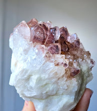이미지를 갤러리 뷰어에 로드 , Red Phantom Quartz Cluster on Gold Stand - 538g #149