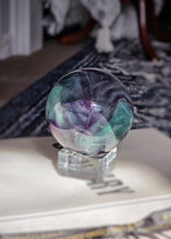 이미지를 갤러리 뷰어에 로드 , Rainbow Fluorite Sphere - 601g #314
