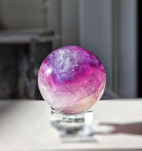 이미지를 갤러리 뷰어에 로드 , Rainbow Fluorite Sphere - 360g #317